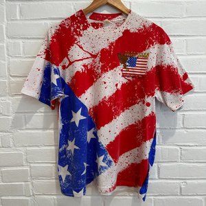 Vintage Operation Desert Storm Shirt Single Stitch All Over Print USA